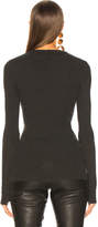 Thumbnail for your product : Enza Costa Cashmere Thermal Cuffed Long Sleeve Crew in Charcoal | FWRD