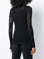 Thumbnail for your product : Roberto Cavalli long sleeve lace top