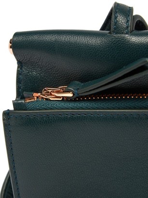 Gabriela Hearst Maria Mini Leather Necklace Bag - Dark Green