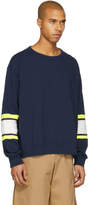 Thumbnail for your product : Facetasm Navy XXL Rib Sweatshirt