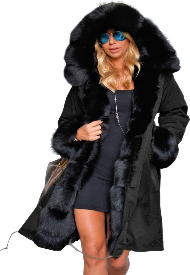 fur coat size 16