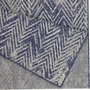 17 Stories Sunshine Blue Indoor/Outdoor Area Rug