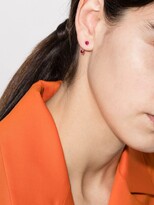 Thumbnail for your product : Anita Ko Orbit 18kt rose gold ruby earring