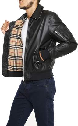 Burberry Pipley Leather Jacket