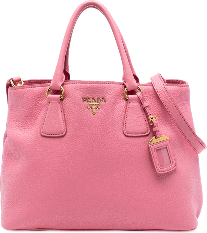 Prada Pre-Owned 2010-2025 Vitello Daino Open Convertible Tote satchel