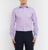Thumbnail for your product : Canali Light-Pink Slim-Fit Cotton-Poplin Shirt - Men - Purple