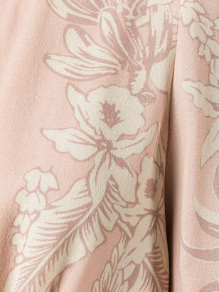 Valentino hibiscus print dress