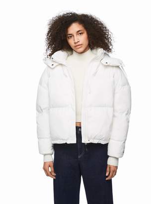 Pepe Jeans Dua Lipa Zip-Up Padded Jacket with Hood and Pockets