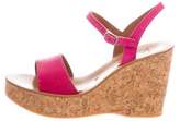 Thumbnail for your product : K Jacques St Tropez Embossed Leather Wedge Sandals