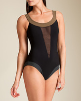 Thumbnail for your product : Karla Colletto Scuba Round Neck Tank Swimsuit