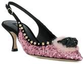 Thumbnail for your product : Dolce & Gabbana sequin slingback pumps
