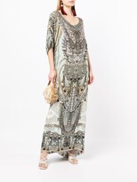 Thumbnail for your product : Camilla Graphic-Print Kaftan Silk Gown