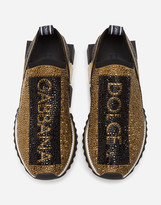 dolce & gabbana sorrento sneakers with fusible crystals