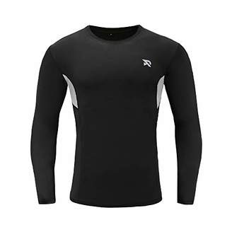RADHYPE Men Polyester Fitted Long Sleeve Athletic Tshirt Training Top XXXL