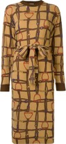 Thumbnail for your product : Céline Pre-Owned Horse Straps Print Tied Dress
