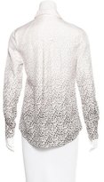 Thumbnail for your product : Band Of Outsiders Silk Leopard Print Top