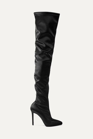 designer thigh boots