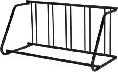 Trent Austin Design Sided Freestanding Floor Bike Rack Steel Bicycle Storage Stand for Indoor or Commercial Use Black | 5-car single-sided