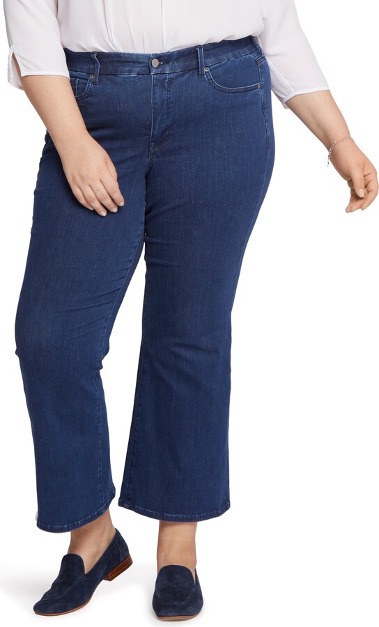 Plus Size Women Wide Leg Flare Jeans | Shop the world's largest 