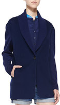Thumbnail for your product : Vince Shawl-Collar Knit Blazer Cardigan, Blue Marine