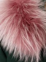 Thumbnail for your product : Mr & Mrs Italy Short Dark Green & Pink Fur Lined Parka