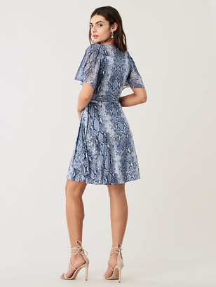 Diane von Furstenberg Zella Silk-Jersey Mini Wrap Dress