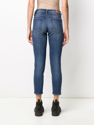 Diesel High Rise Cropped Jeans