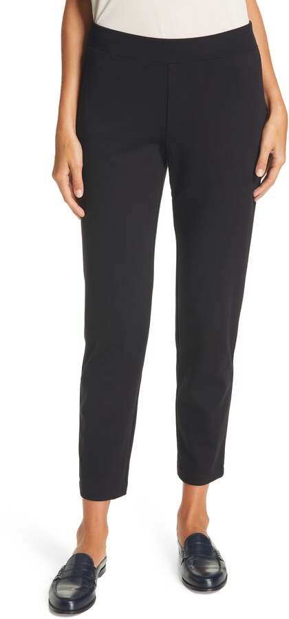 eileen fisher slim ponte pants