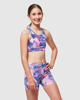 Thumbnail for your product : Lava Tribe - Girl's Blue Sports Bras - Girls Sports Crop Top & Shorts Set - Size One Size, 14 at The Iconic
