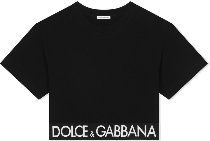 Dolce & Gabbana Children logo-underband cotton T-shirt - ShopStyle Girls'  Tees