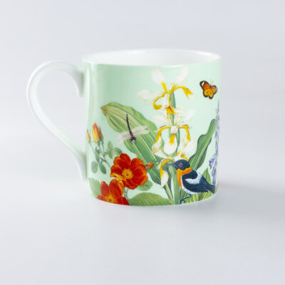 Grace's Tea Ware DO NOT GROUP PLEASE! Tropical Garden Bone China Coffee Mug