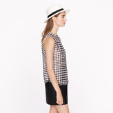 Thumbnail for your product : J.Crew Silk gingham top