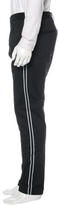 Thumbnail for your product : Emporio Armani Striped Flat Front Trousers w/ Tags