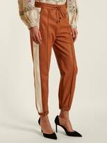 Thumbnail for your product : Isabel Marant Coy Side Stripe Leather Track Pants - Womens - Tan