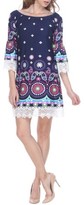 Thumbnail for your product : White Mark Women's Paisley Off the Shoulder Mini Dress
