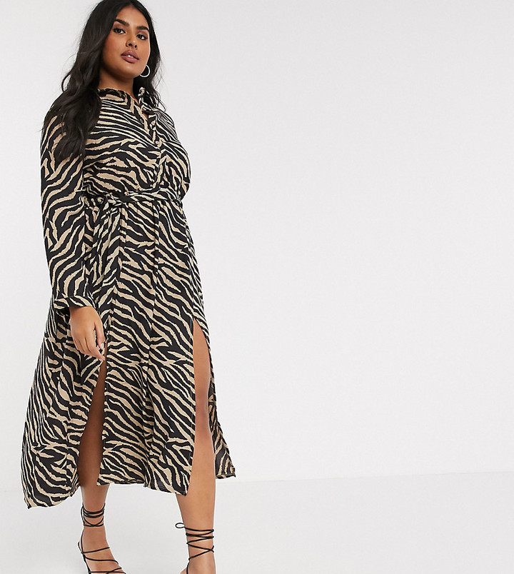 plus maxi shirt dress