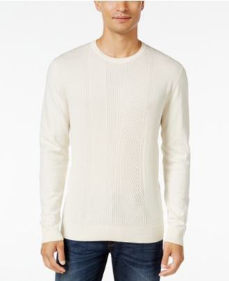 Alfani Men's Regular Fit Texture Sweater, Created for Macy's