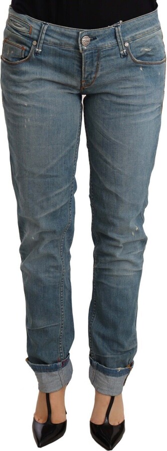 Acht Washed Cotton Folded Hem Women Women's Trouser