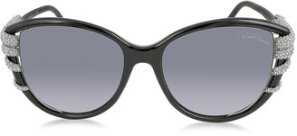 Roberto Cavalli STEROPE 972S Acetate and Crystals Cat Eye Women's Sunglasses