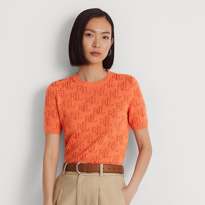 Monogram Flower Tile Jacquard Cropped Pullover - Women - Ready-to-Wear