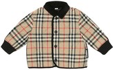 Thumbnail for your product : Burberry Children Baby checked quilted jacket