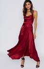beginning boutique helena formal dress wine