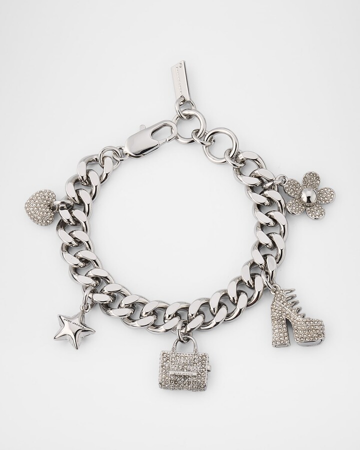 Marc Jacobs The Pave Mini Icon Charm Bracelet