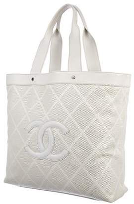Chanel Large CC Perforated Tote