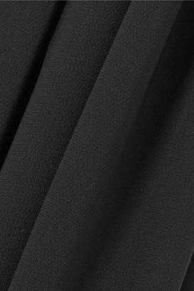 Diane von Furstenberg Satin-trimmed Crepe Jumpsuit - Black