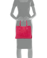 Thumbnail for your product : Nancy Gonzalez Crocodile Medium Convertible Tote Bag, Pink/Multi