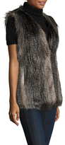 Thumbnail for your product : Via Spiga Faux Feathered Collarless Vest
