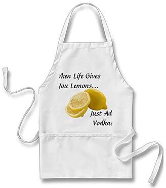 Starings When Life Gives You Lemons, Just Add Vodka Adult Apron