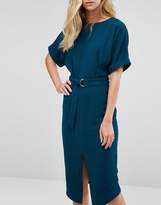 Thumbnail for your product : ASOS Tall Smart Woven Midi Dress With D-Ring