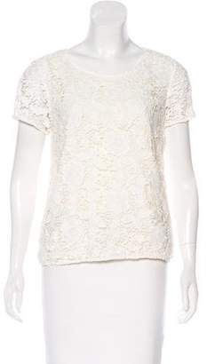 Madewell Lace Short Sleeve Top